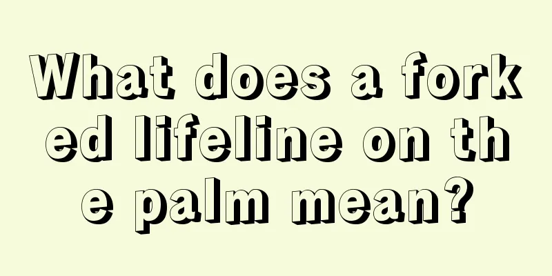 What does a forked lifeline on the palm mean?