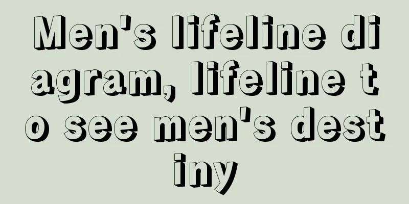 Men's lifeline diagram, lifeline to see men's destiny