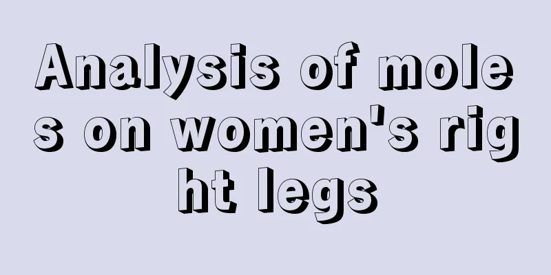 Analysis of moles on women's right legs