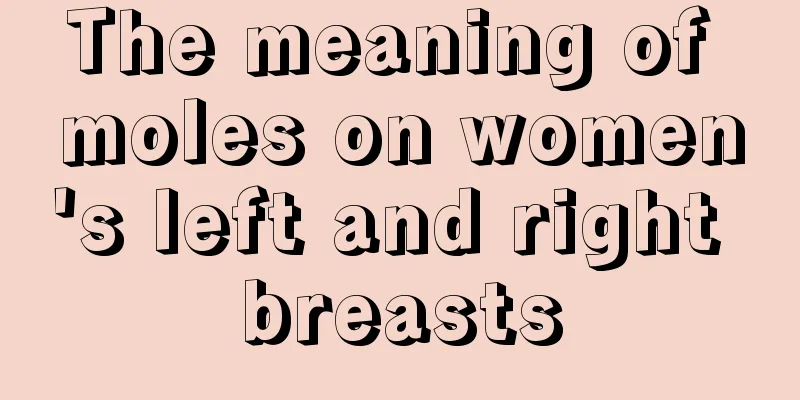 The meaning of moles on women's left and right breasts