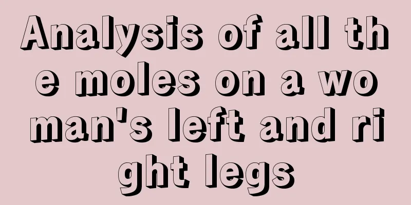 Analysis of all the moles on a woman's left and right legs