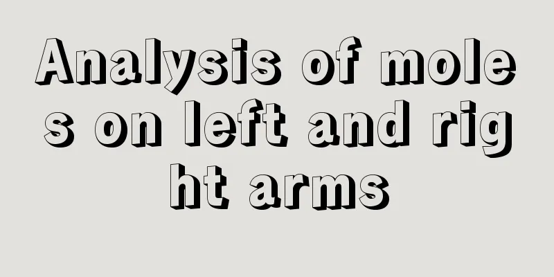 Analysis of moles on left and right arms