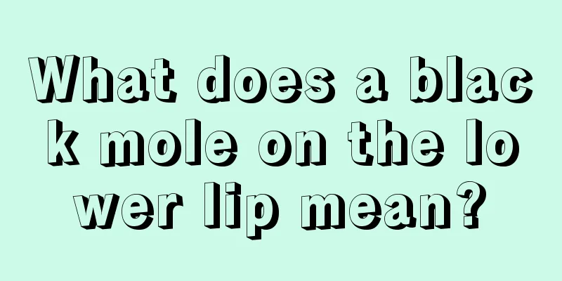 What does a black mole on the lower lip mean?