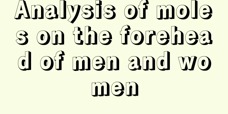 Analysis of moles on the forehead of men and women