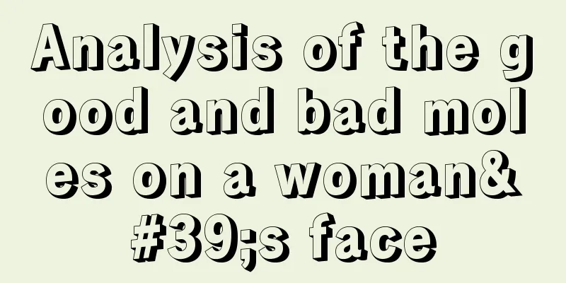 Analysis of the good and bad moles on a woman's face