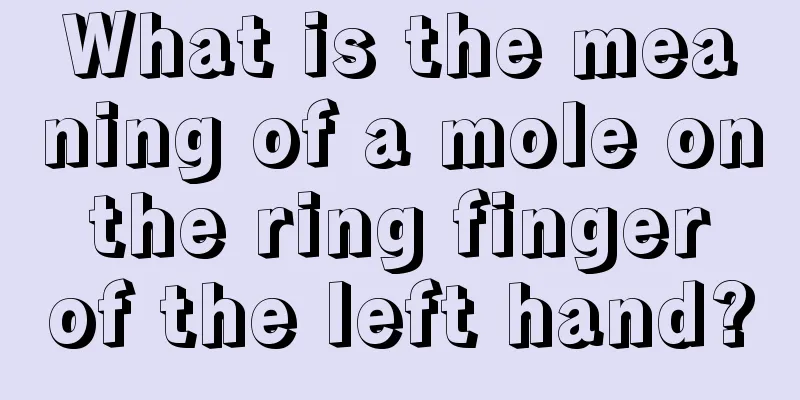 What is the meaning of a mole on the ring finger of the left hand?