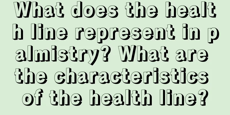 What does the health line represent in palmistry? What are the characteristics of the health line?