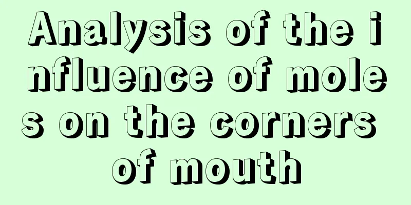 Analysis of the influence of moles on the corners of mouth