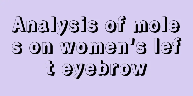 Analysis of moles on women's left eyebrow