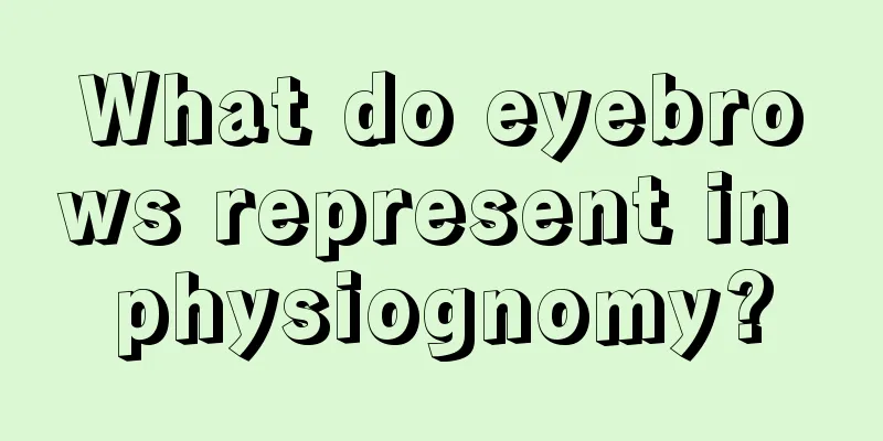 What do eyebrows represent in physiognomy?