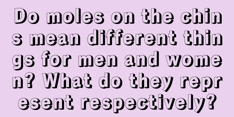 Do moles on the chins mean different things for men and women? What do they represent respectively?