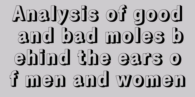 Analysis of good and bad moles behind the ears of men and women