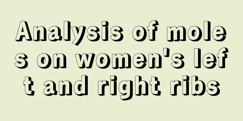 Analysis of moles on women's left and right ribs