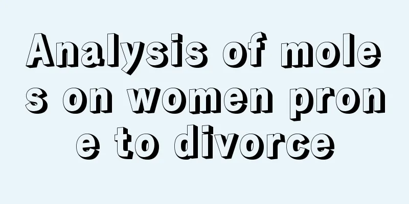 Analysis of moles on women prone to divorce
