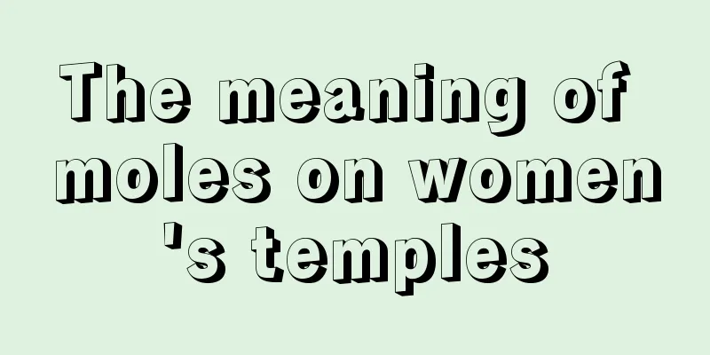 The meaning of moles on women's temples