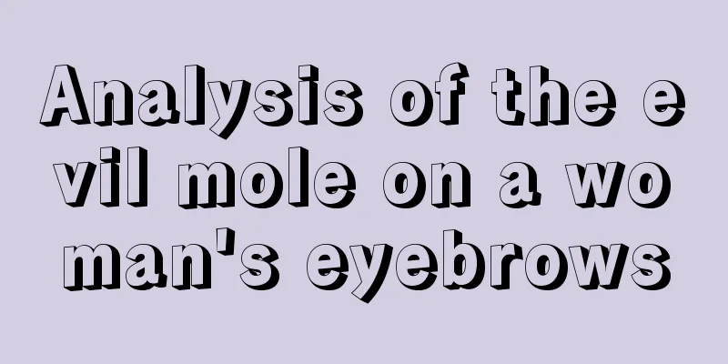 Analysis of the evil mole on a woman's eyebrows