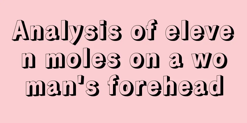 Analysis of eleven moles on a woman's forehead