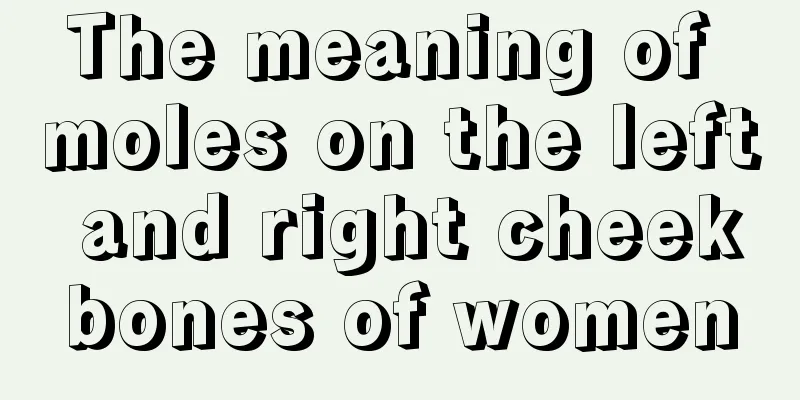 The meaning of moles on the left and right cheekbones of women