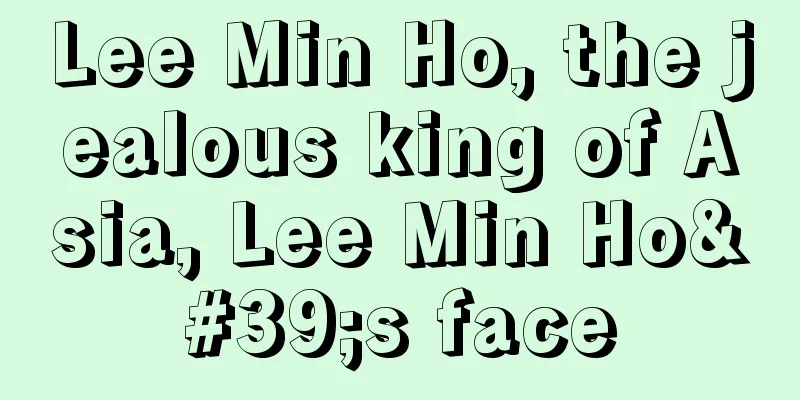Lee Min Ho, the jealous king of Asia, Lee Min Ho's face