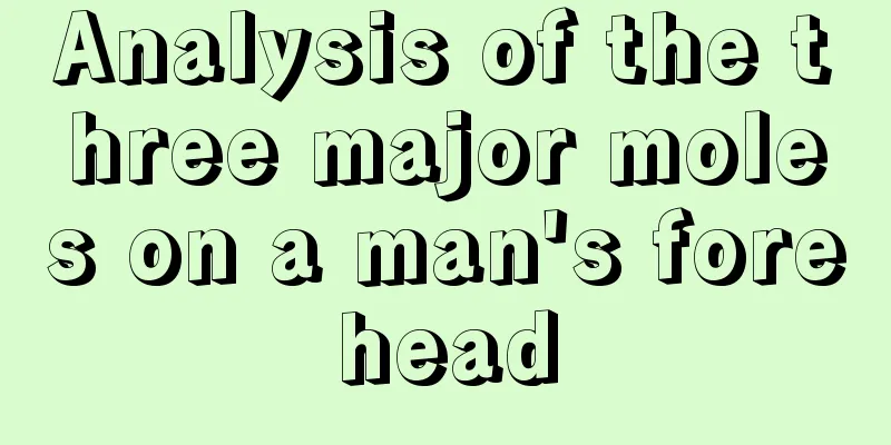 Analysis of the three major moles on a man's forehead