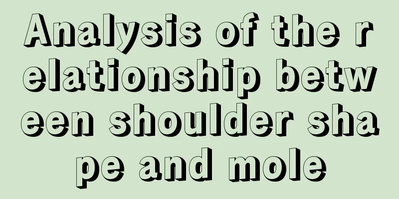 Analysis of the relationship between shoulder shape and mole