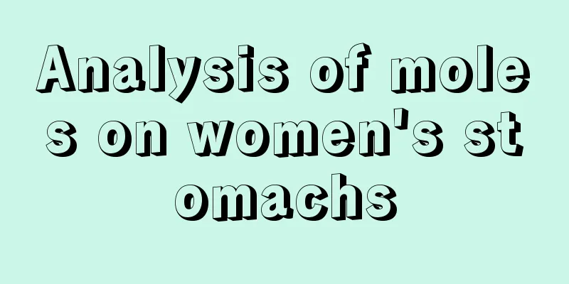 Analysis of moles on women's stomachs
