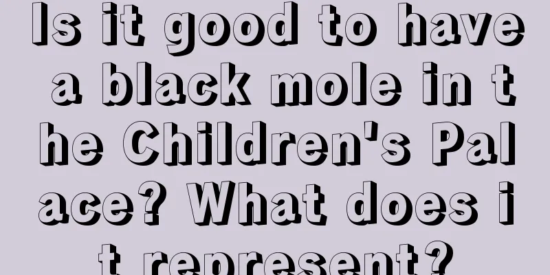Is it good to have a black mole in the Children's Palace? What does it represent?
