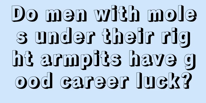 Do men with moles under their right armpits have good career luck?