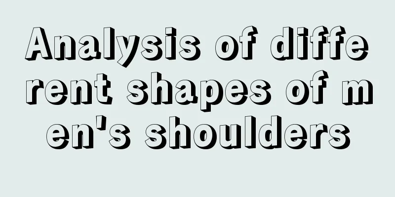 Analysis of different shapes of men's shoulders
