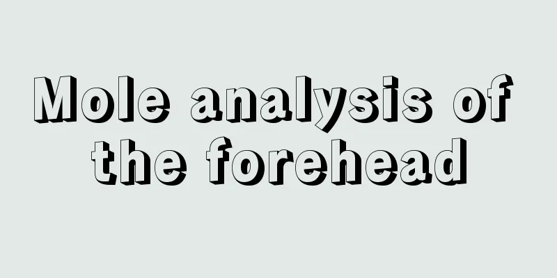Mole analysis of the forehead