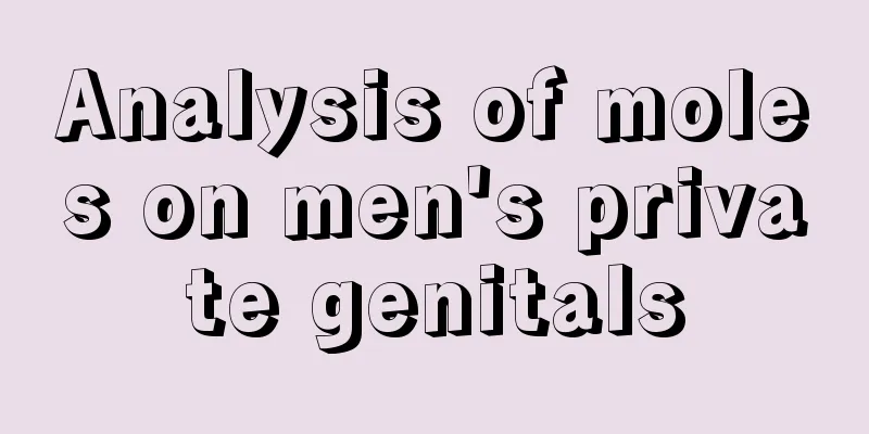 Analysis of moles on men's private genitals