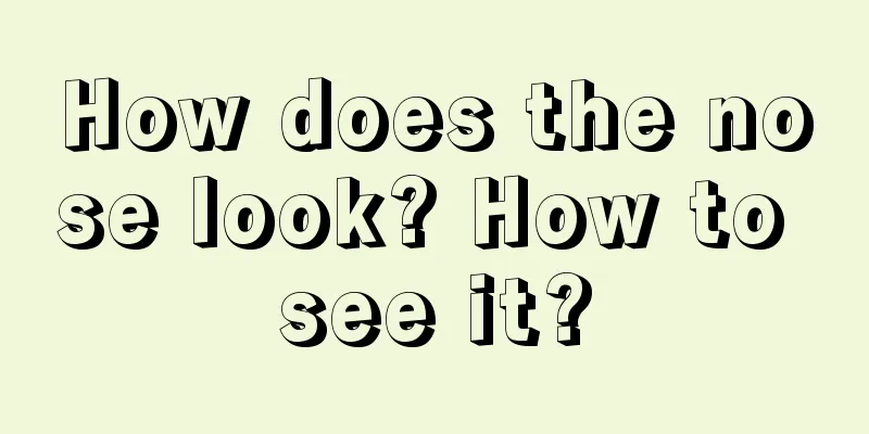 How does the nose look? How to see it?