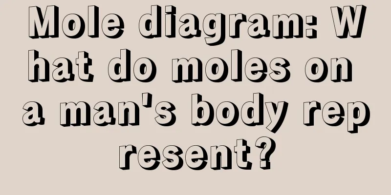 Mole diagram: What do moles on a man's body represent?