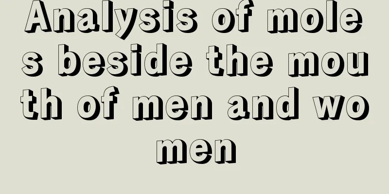Analysis of moles beside the mouth of men and women