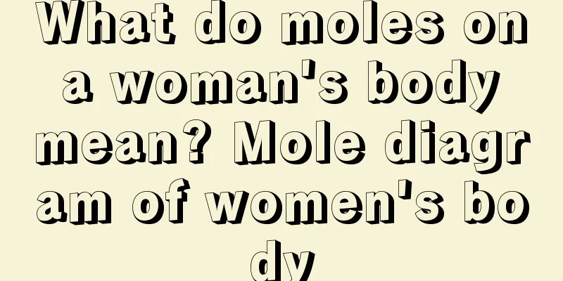 What do moles on a woman's body mean? Mole diagram of women's body
