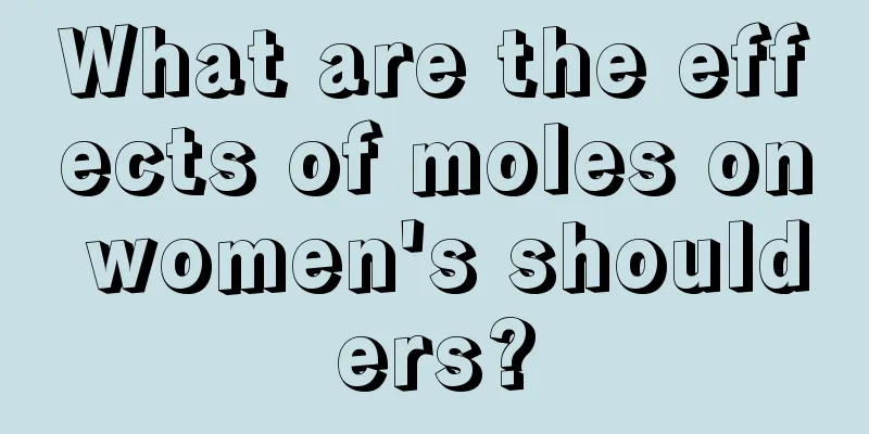 What are the effects of moles on women's shoulders?