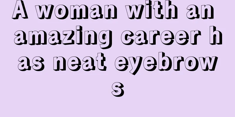 A woman with an amazing career has neat eyebrows