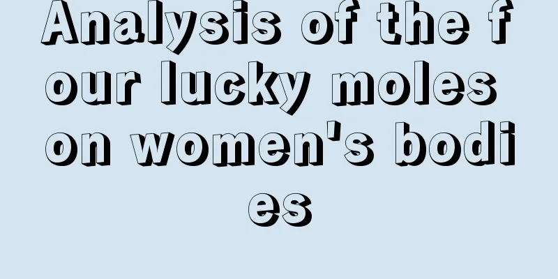 Analysis of the four lucky moles on women's bodies