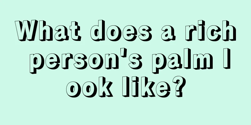 What does a rich person's palm look like?