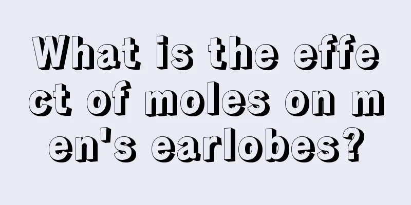 What is the effect of moles on men's earlobes?