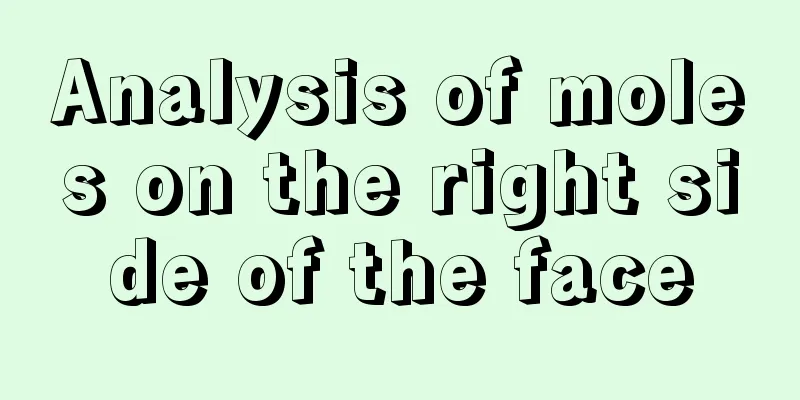 Analysis of moles on the right side of the face