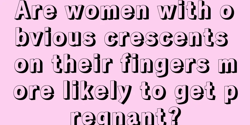 Are women with obvious crescents on their fingers more likely to get pregnant?