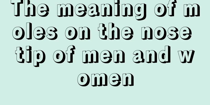 The meaning of moles on the nose tip of men and women