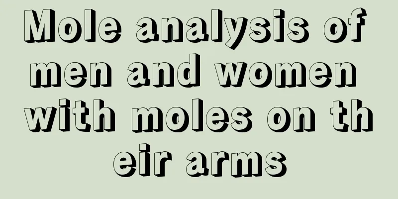 Mole analysis of men and women with moles on their arms