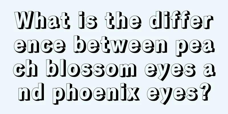 What is the difference between peach blossom eyes and phoenix eyes?