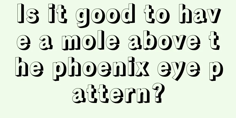 Is it good to have a mole above the phoenix eye pattern?