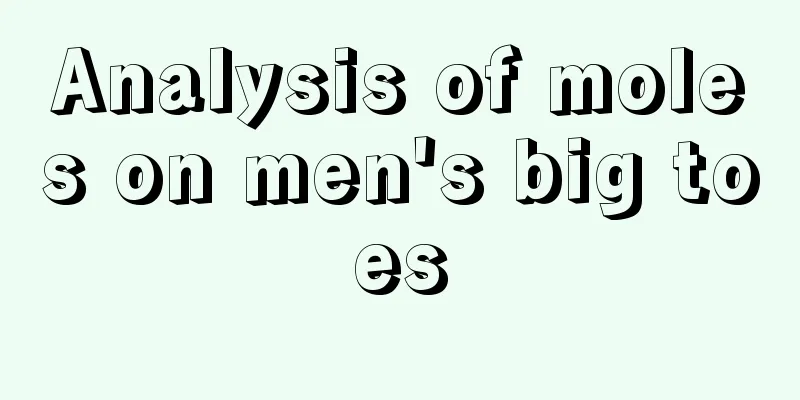 Analysis of moles on men's big toes