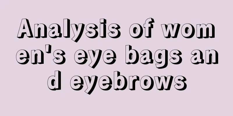 Analysis of women's eye bags and eyebrows