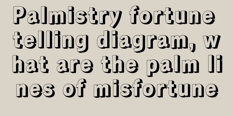 Palmistry fortune telling diagram, what are the palm lines of misfortune