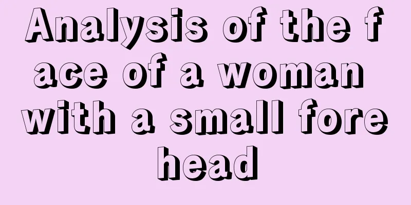 Analysis of the face of a woman with a small forehead